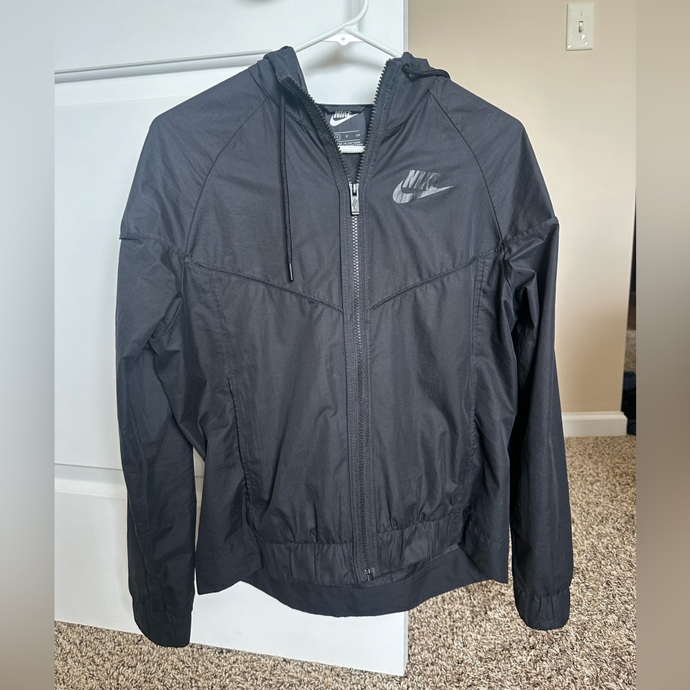 Nike black windbreaker.